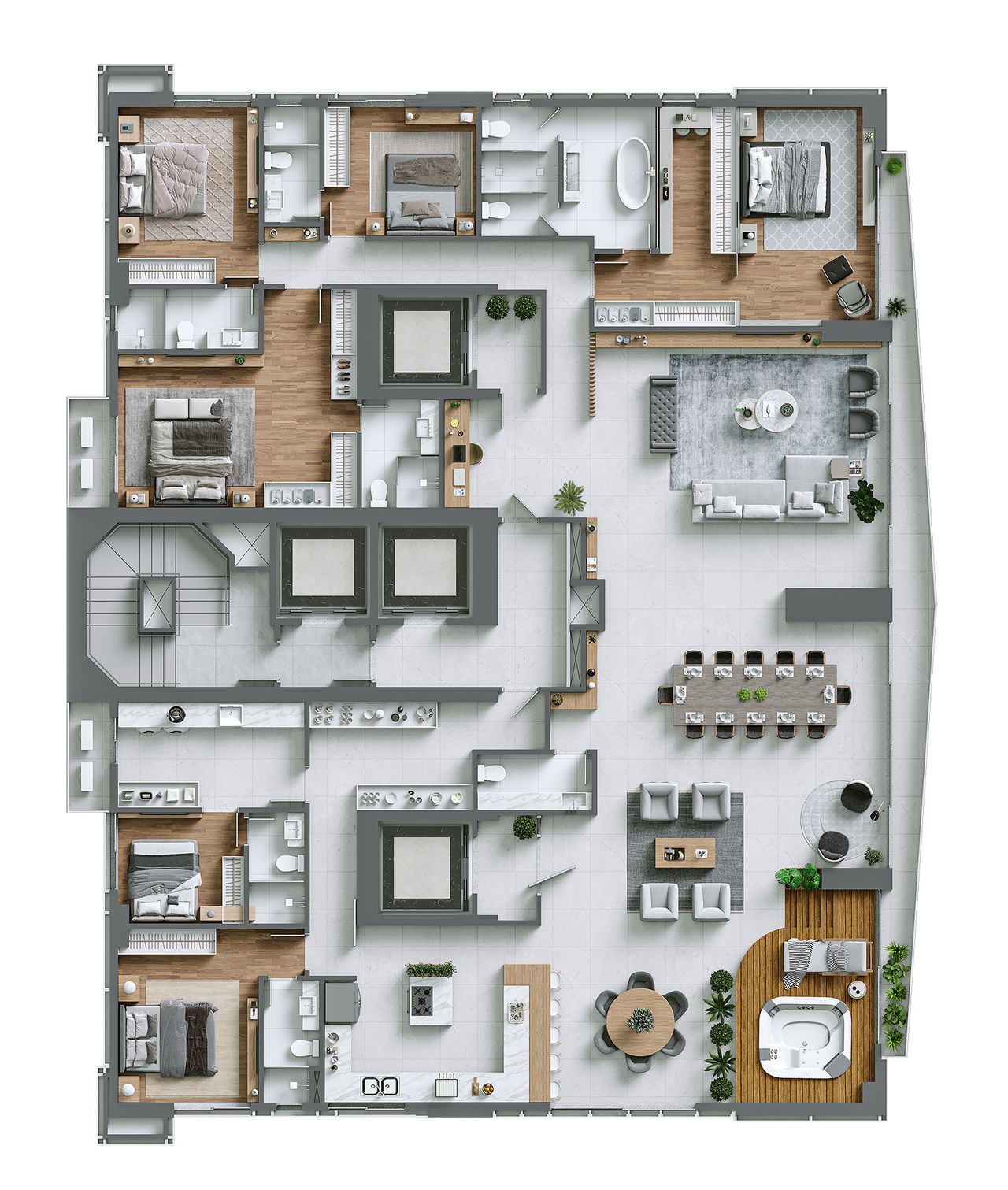Imperdível apartamento em Construção à venda em Balneário Camboriú-SC: 4 suítes, 1 banheiro, 4 vagas de garagem, 200,00 m² no Centro.
