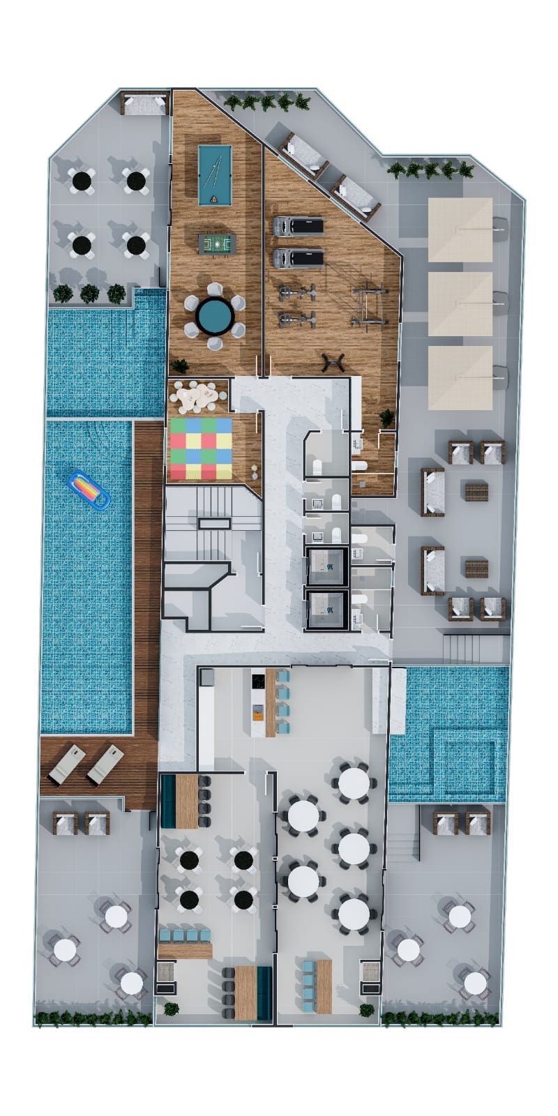 Apartamento em Construção em Porto belo/SC com 70,08m² área sendo 2 suítes, 1 vaga de garagem, área de lazer completa