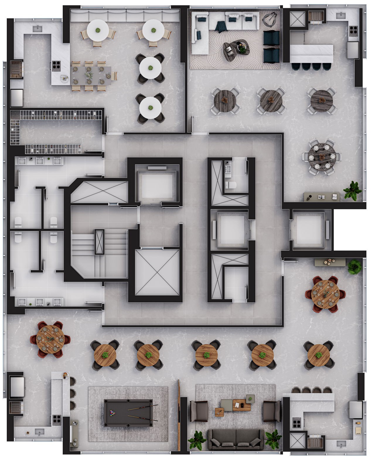 Luxuoso apartamento em Construção de 4 quartos e 4 suítes no Centro de Balneário Camboriú-SC com 3 vagas de garagem!