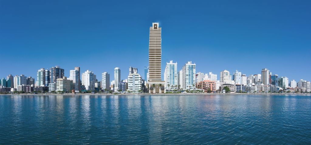 Apartamento em Construção na cidade de Itapema/SC na Meia Praia, com 252m², 4 suítes e 3 vagas de garagem. Localização privilegiada a penas 50m do mar