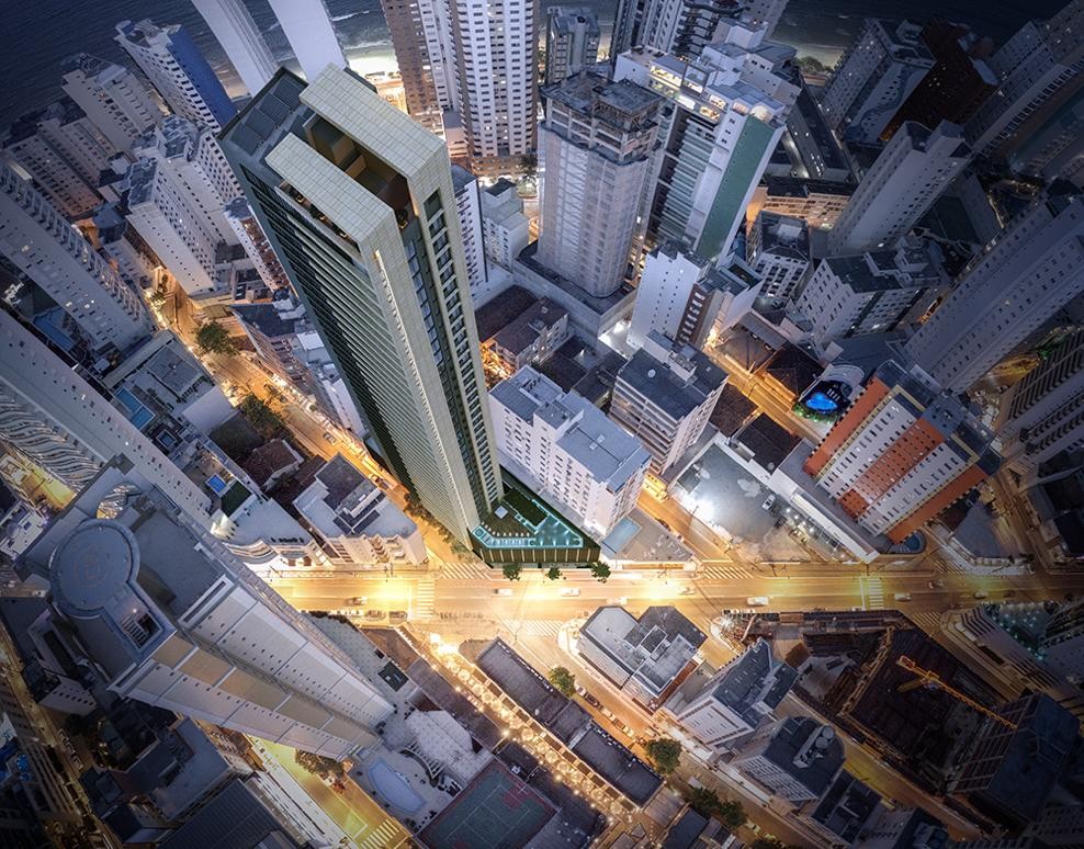 Apartamento em Construção em Balneário Camboriú/SC com 177,10m² área privativa sendo 4 suítes, 3 vagas de garagem