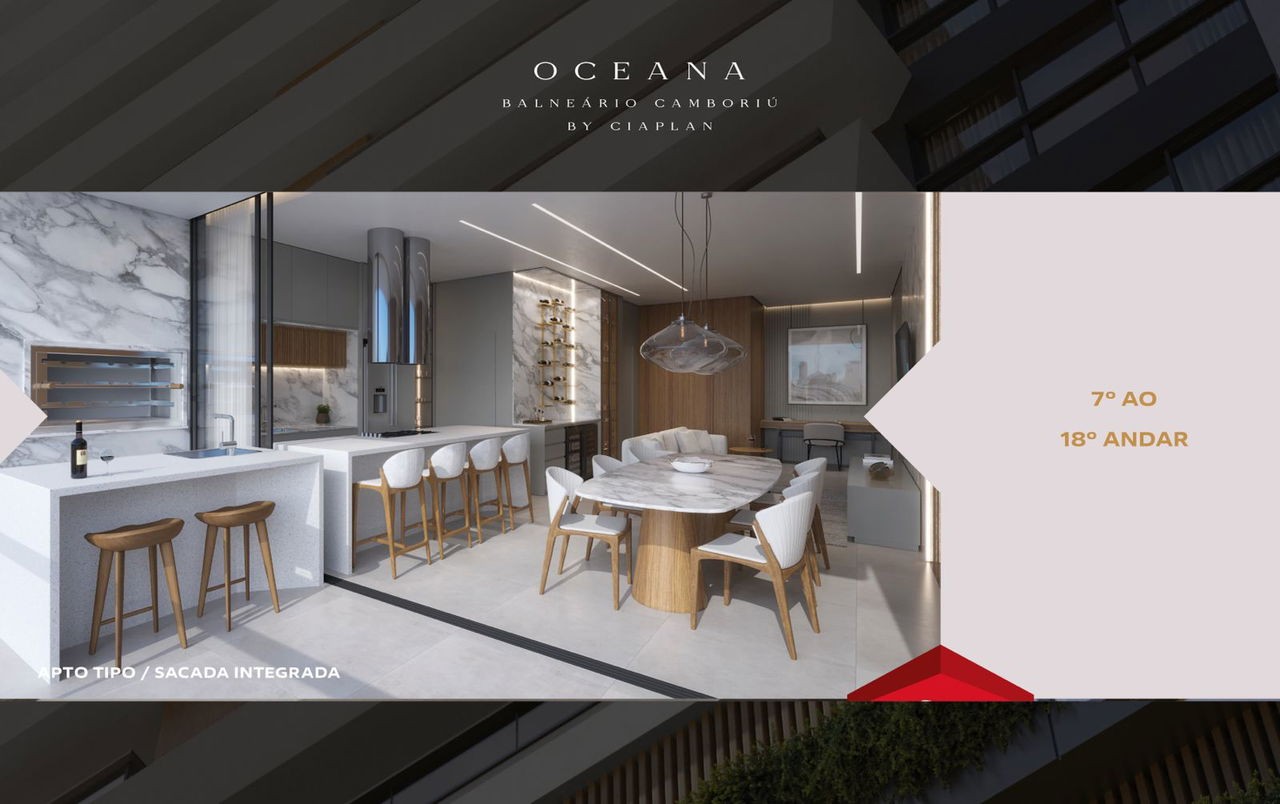 Apartamento em Construção em Balneário Camboriú/SC com 177,74m² área privativa, com área de lazer completa não perca essa oportunidade