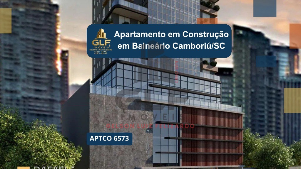 Apartamento de Luxo em Construção à Venda no Centro de Balneário Camboriú - 3 Quartos, 3 Suítes, 4 Banheiros, 3 Vagas de Garagem - 141,29 m²