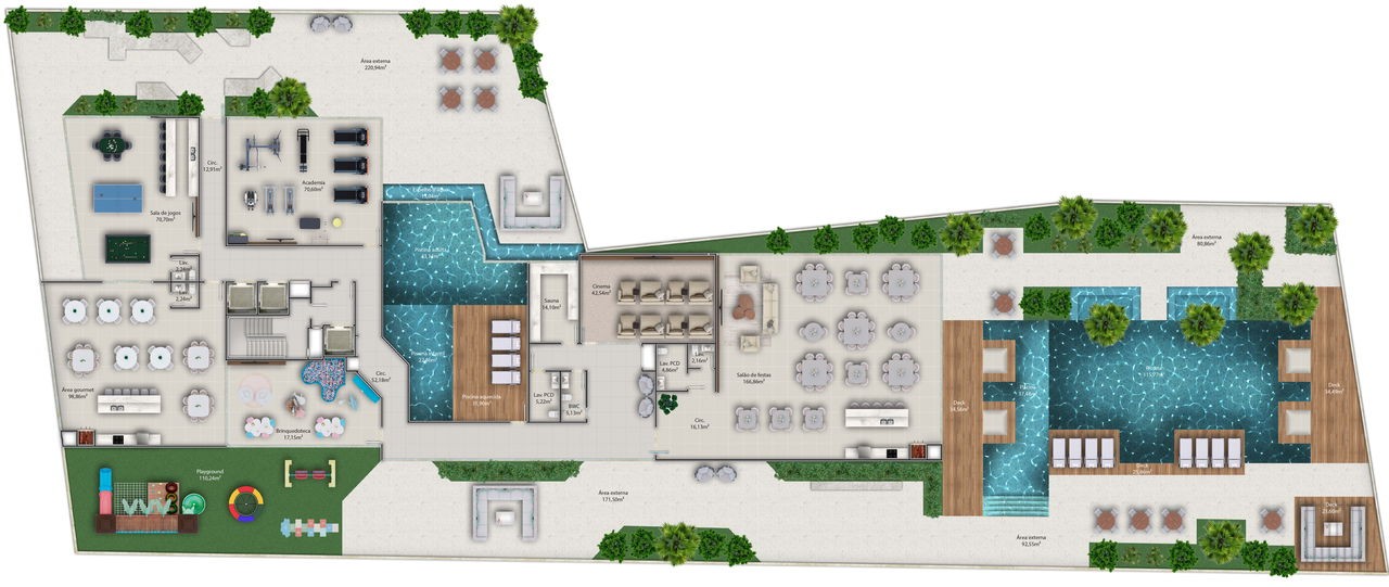 Apartamento em Construção no Perequê Porto Belo/SC com 153,55m² área privativa sendo 3 suítes, 2 vagas de garagem, área de lazer completa