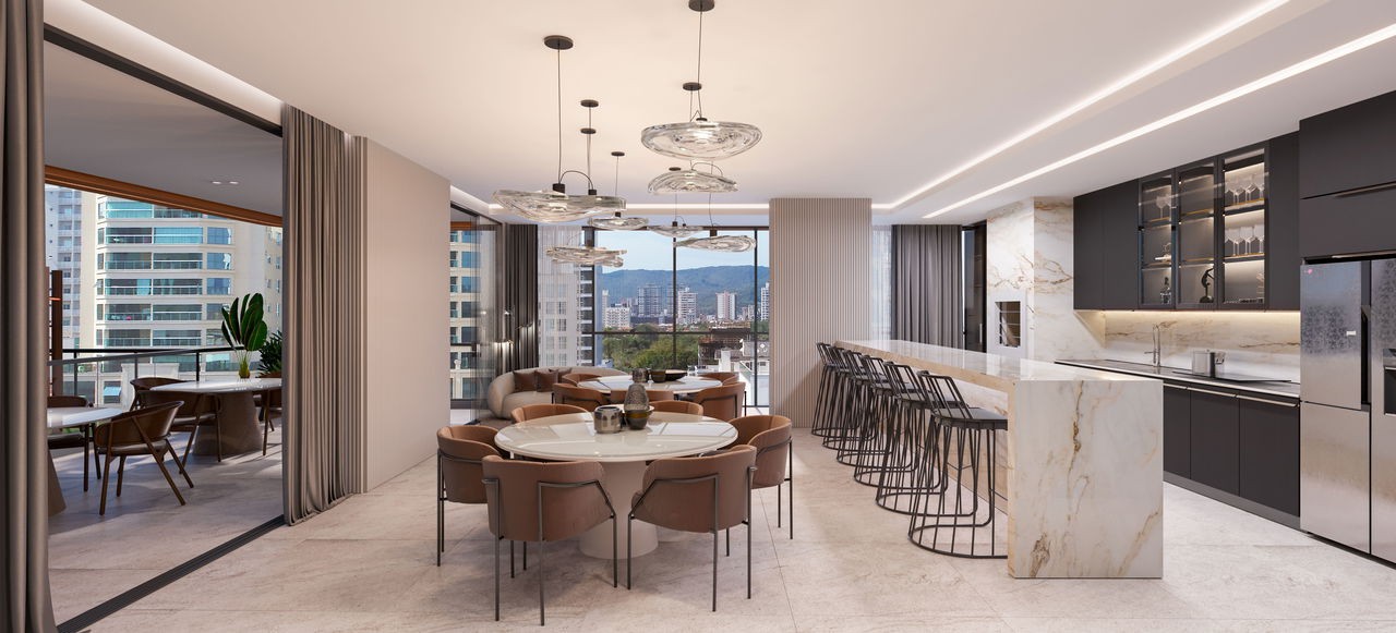 Apartamento em Construção em Itapema/SC, na Meia Praia, com 130m², 3 Suítes e 2 Vagas de Garagem, a 500m do mar, com LAzer Completo. Investimento!