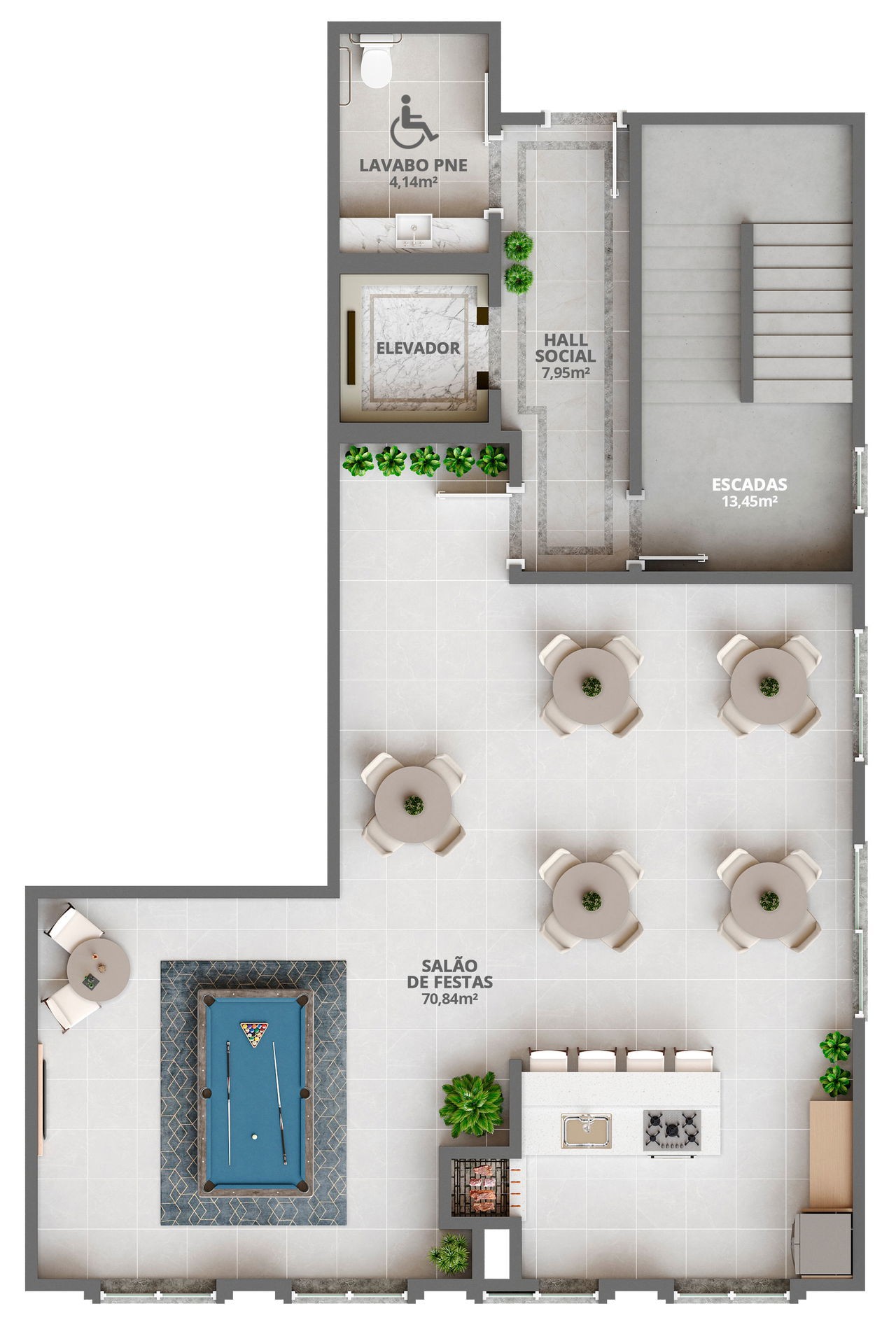 Apartamento Pronto para morar em Porto Belo/SC com 71,50m² área privativa sendo 2 suítes, 1 vaga de garagem