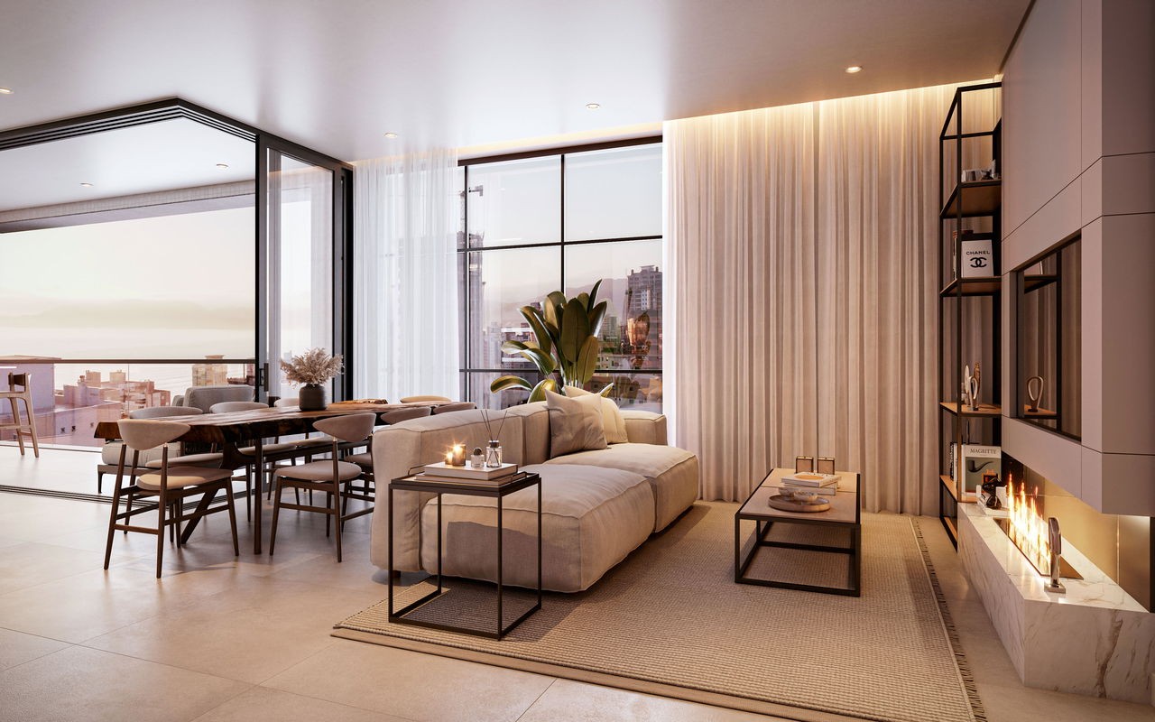 Apartamento em Construção na cidade de Itapema/SC, bairro Meia Praia, 180m² de área total, 3 suítes e 2 vagas de garagem. Ótima localização a 435m do