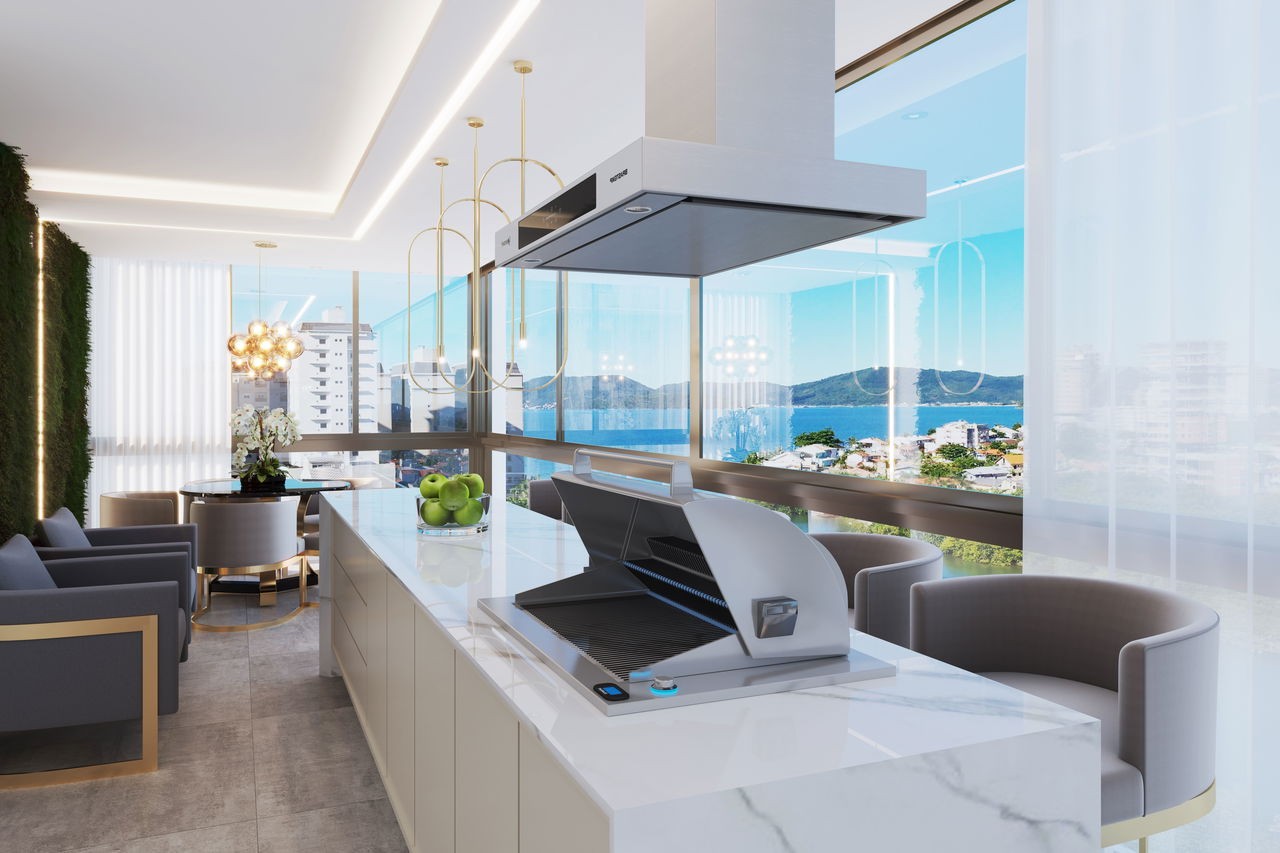 Apartamento em Construção em Itapema/SC na Meia Praia, com 262m² de área total e 3 Suítes, a 260m do mar. Lazer Completo. Ótimo Investimento.