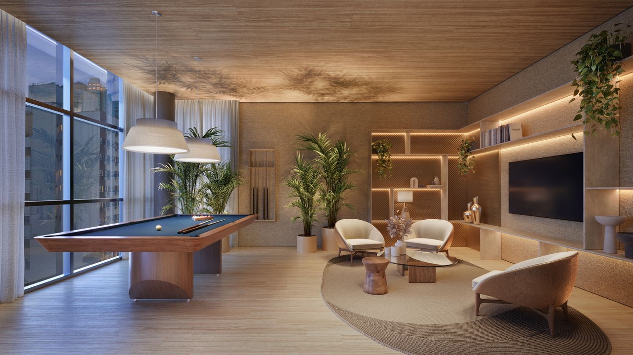 Apartamento em Construção em Balneário Camboriú/SC com 182,93m² área privativa sendo 4 suítes, 3 vagas de garagem, área de lazer completa