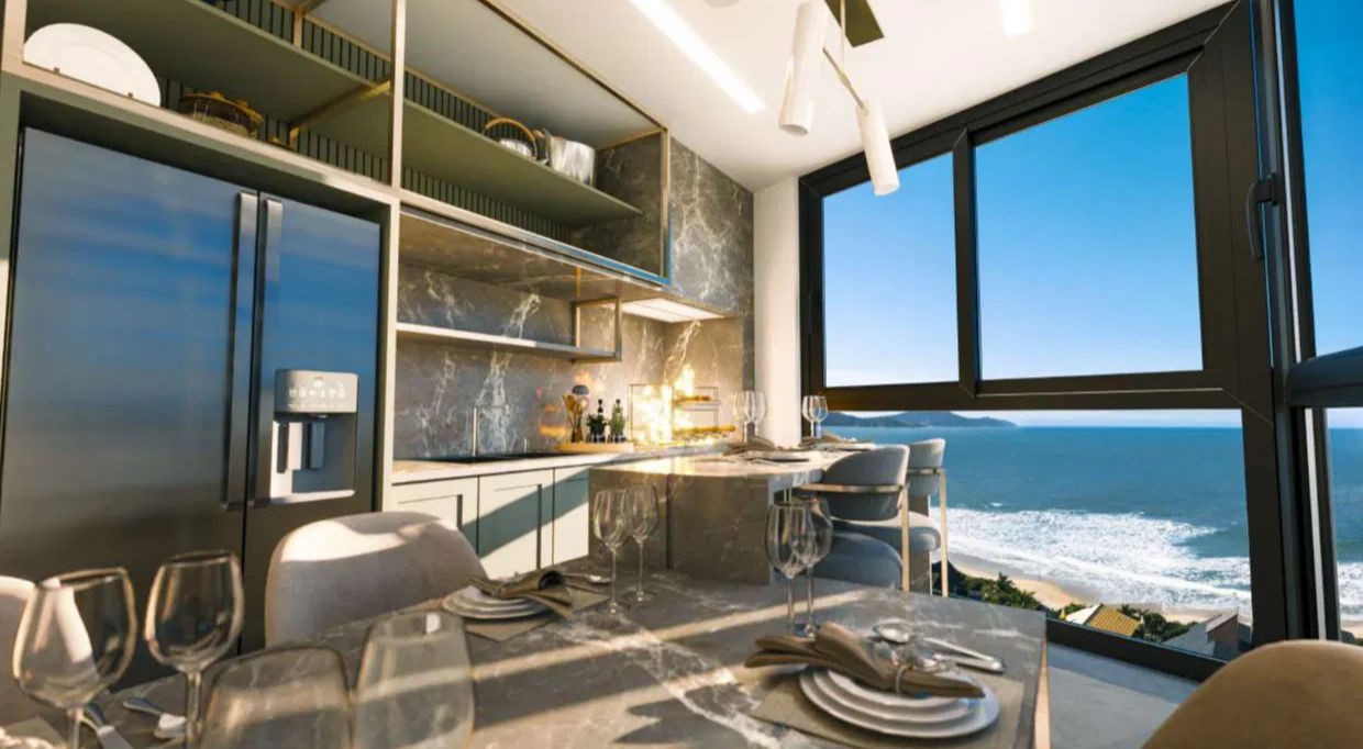Imperdível cobertura em Construção à venda em Bombinhas-SC, Canto Grande! 3 quartos, 4 suítes, 4 banheiros, 2 vagas, 121,45m². Confira já!