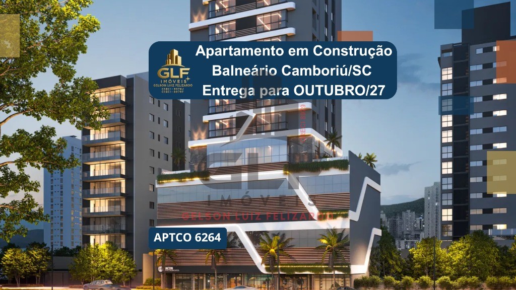Apartamento em Construção em Balneário Camboriú, com 126,59m² área privativa, sendo com área de lazer completa
