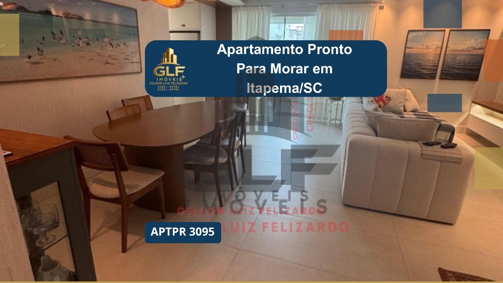 Apartamento de Alto Padrão na cidade de Itapema/SC, no bairro Meia Praia, com 4 Suítes sendo 01 máster com hidromassagem e 3 Vagas de Garagem.