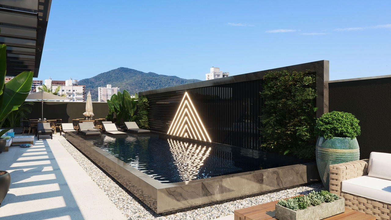 Apartamento Em Construção na cidade de Itapema/SC na Meia Praia, com 135m², 3 Suítes e 2 vagas de garagem. Localização Privilegiada a 250m do mar