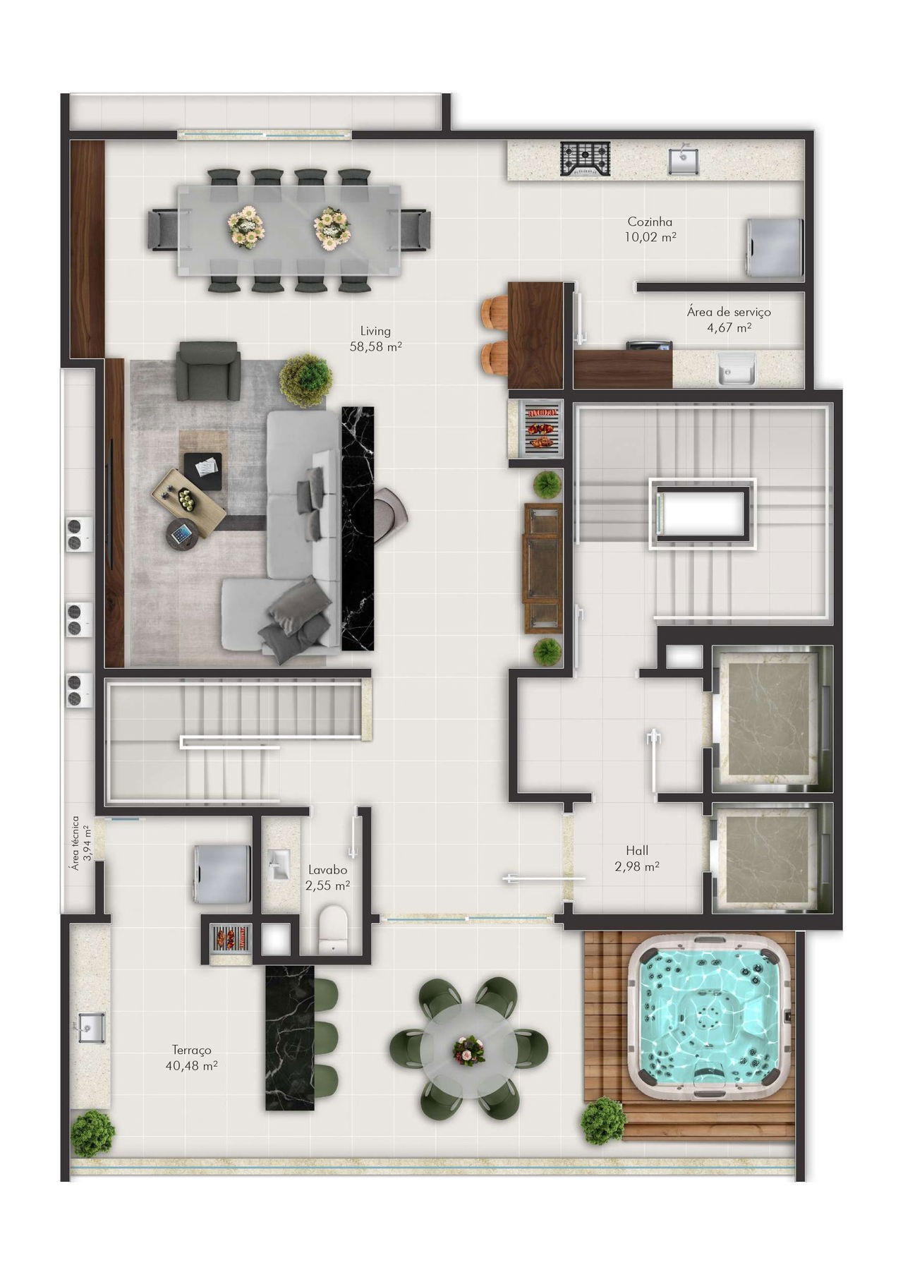 Apartamento Em Construção na cidade de Itapema/SC na Meia Praia, com 135m², 3 Suítes e 2 vagas de garagem. Localização Privilegiada a 250m do mar