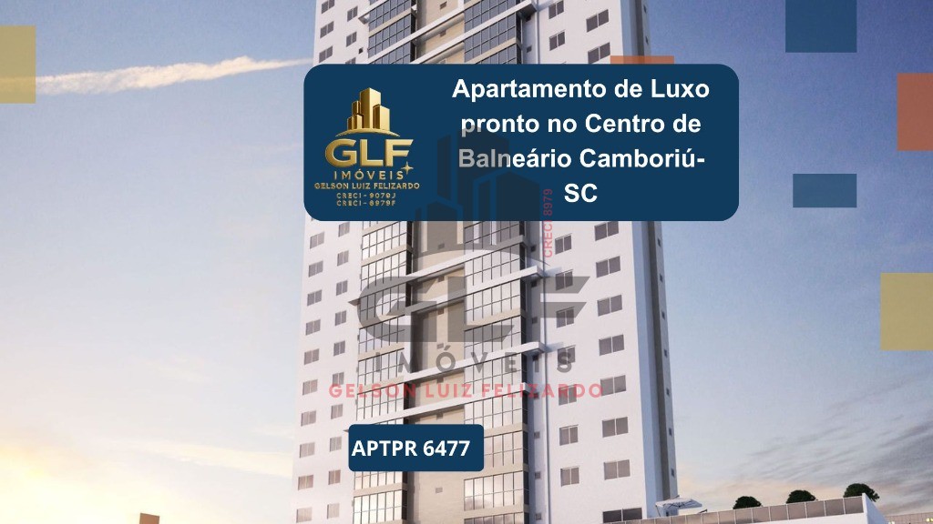 Apartamento de Luxo pronto no Centro de Balneário Camboriú-SC: 03 Quartos, 3 Suítes, 4 Banheiros, 3 Vagas, 135,60m².