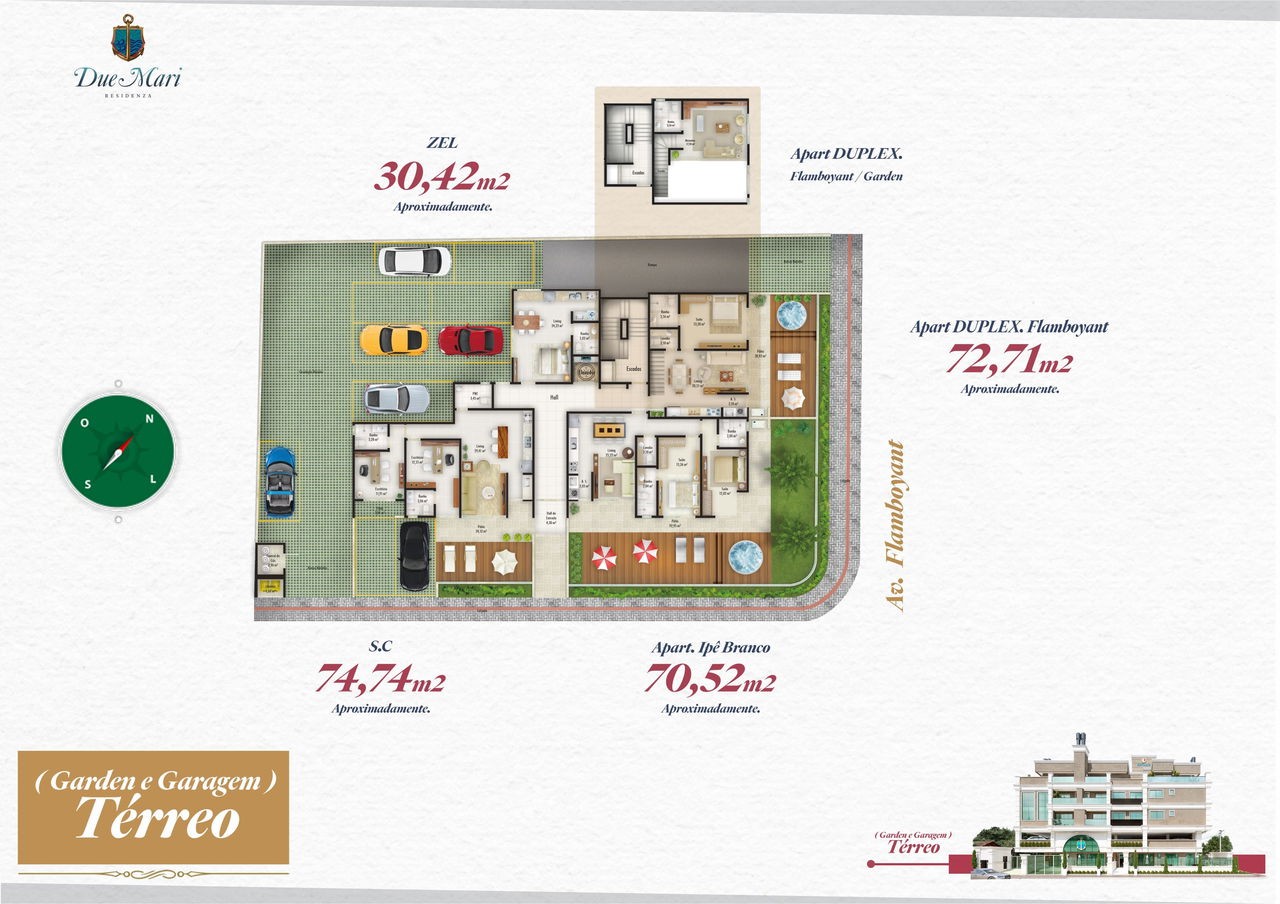 Apartamento Pronto à venda em Bombinhas-SC, Mariscal: 1 quarto, 1 suíte, 1 banheiro, 1 vaga, 72,71 m² de área!