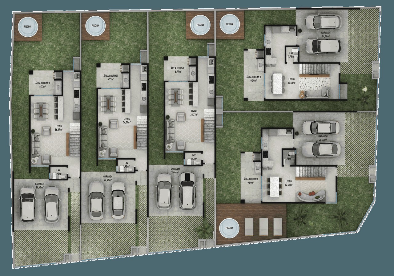 Casa em itajai/sc pronta, com 163m² área privativa, não perc