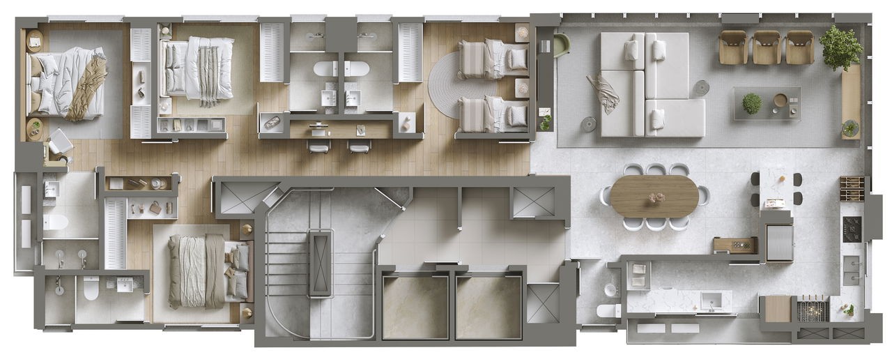 Imperdível apartamento Pronto à venda em Itapema-SC, Meia Praia: 4 quartos, 4 suítes, 1 banheiro, 3 vagas de garagem. Aproveite!