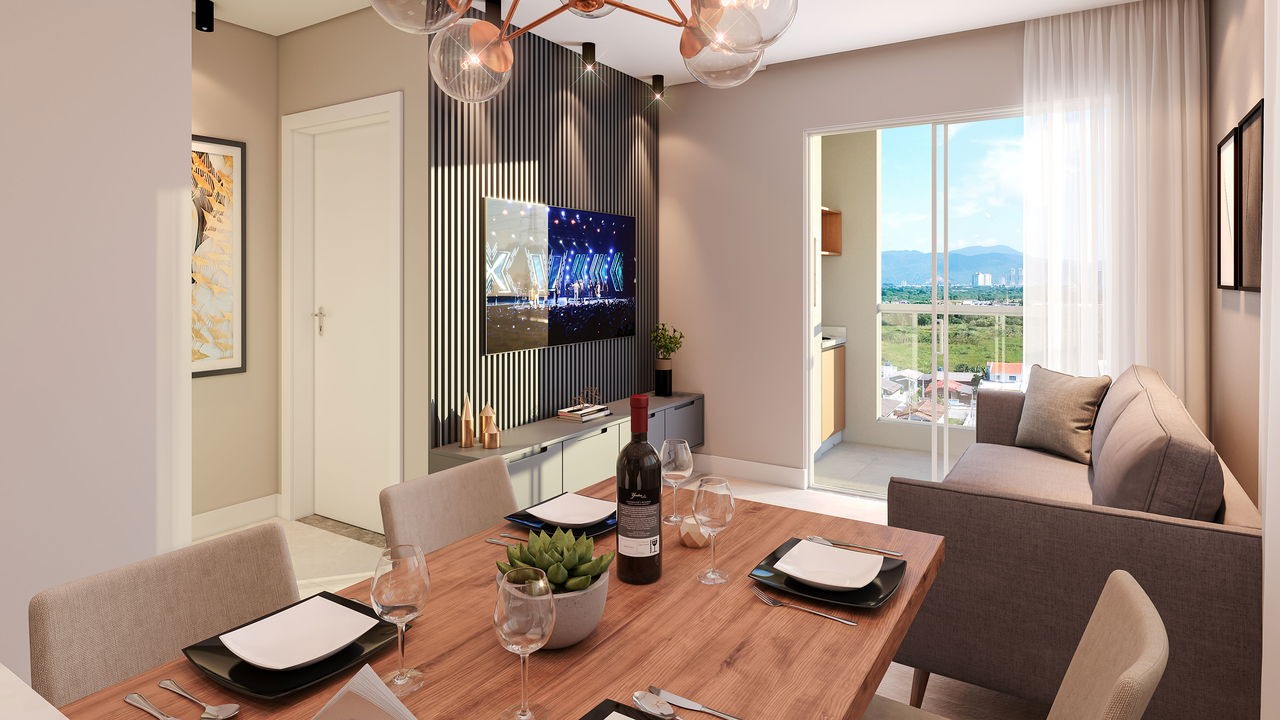Apartamento Pronto para morar em Porto Belo/SC com 71,50m² área privativa sendo 2 suítes, 1 vaga de garagem