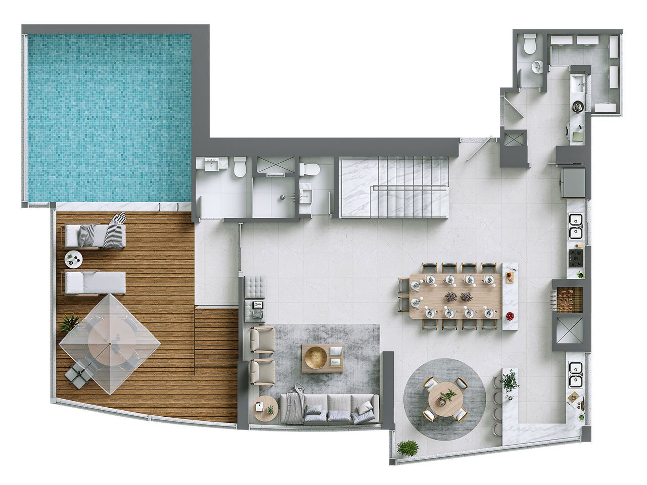 Apartamento em Construção em Balneário Camboriú, com 197,13m² área privativa, bem localizado