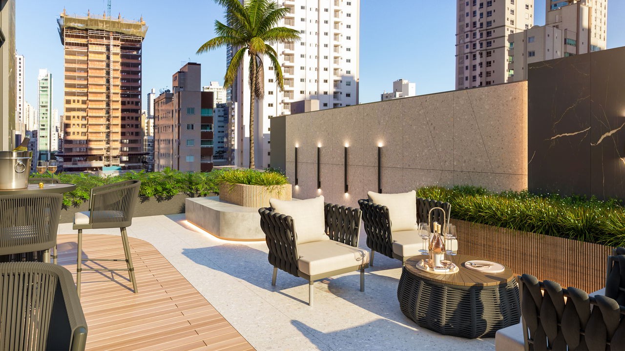 Apartamento em Construção em Balneário Camboriú, com 126,59m² área privativa, sendo com área de lazer completa