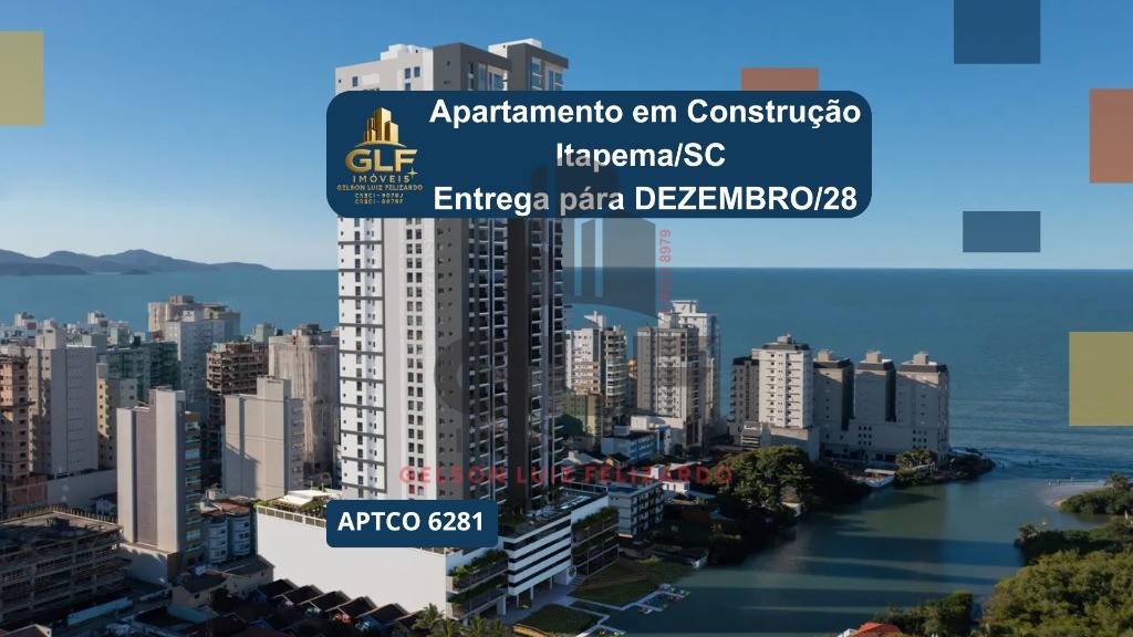Apartamento Em Construção em Itapema/SC, no bairro Meia Praia, com 262m² de área total, 3 suítes e 3 vagas de garagem, Lazer Completo. A 300m do mar
