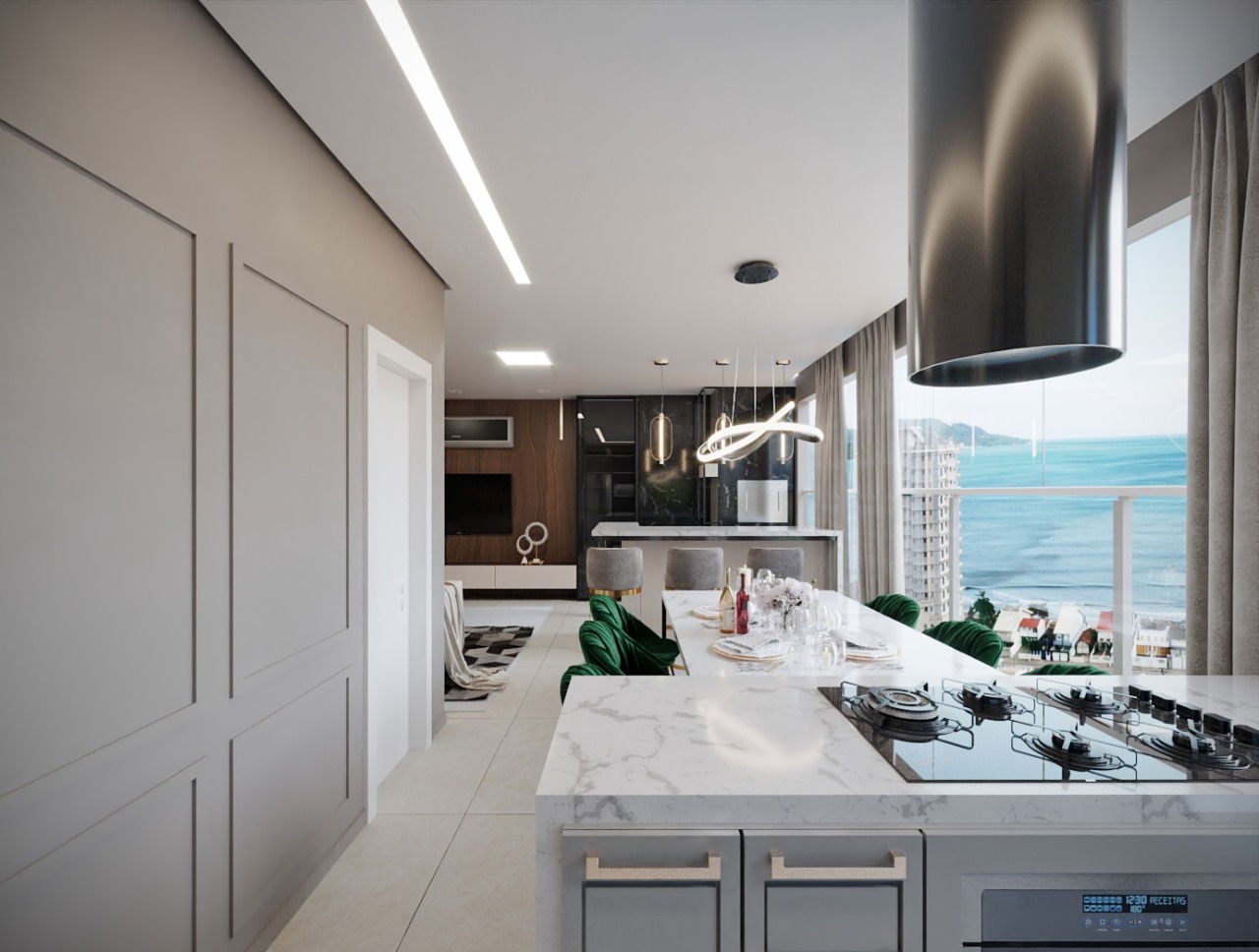 Apartamento em Construção em Porto Belo/SC com 106m² área privativa sendo 3 suítes, 2 vagas de garagem, lazer completo