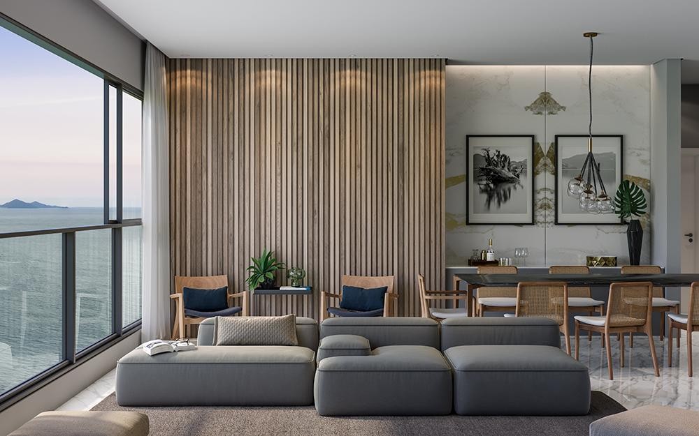 Apartamento em Construção em Balneário Camboriú/SC com 177,10m² área privativa sendo 4 suítes, 3 vagas de garagem