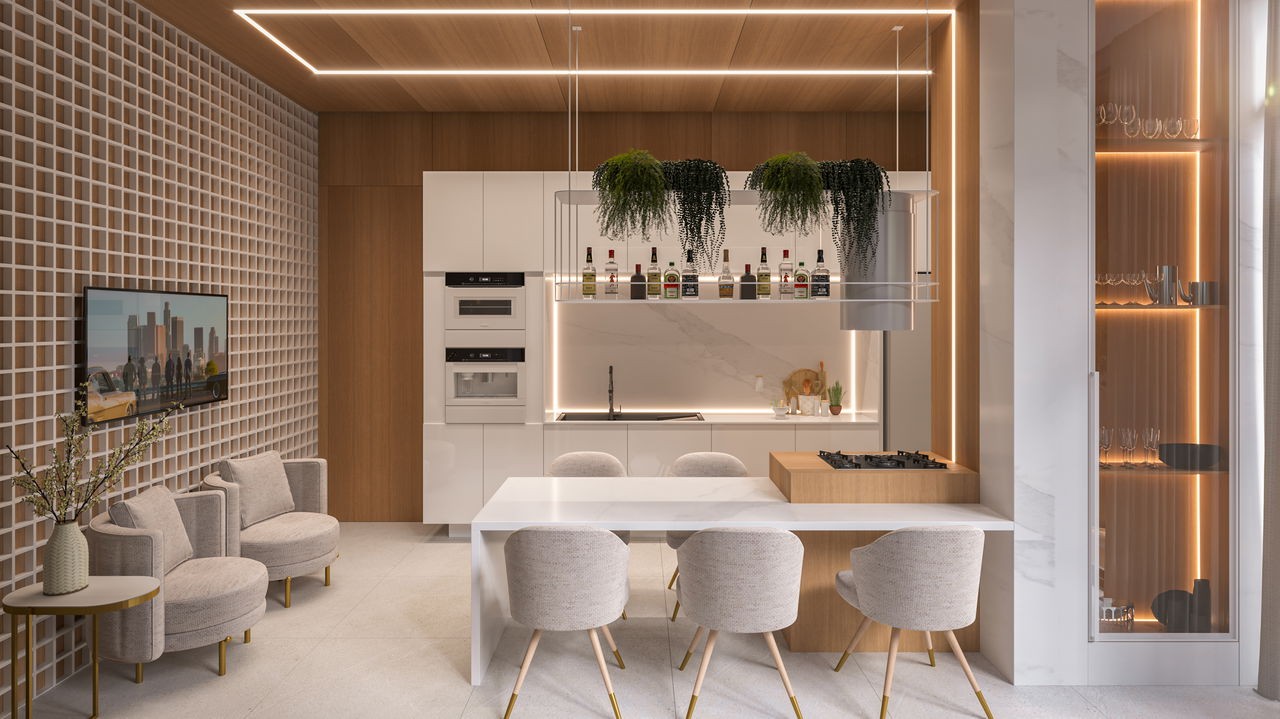 Apartamento em Construção em Balneário Camboriú, com 126,59m² área privativa, sendo com área de lazer completa