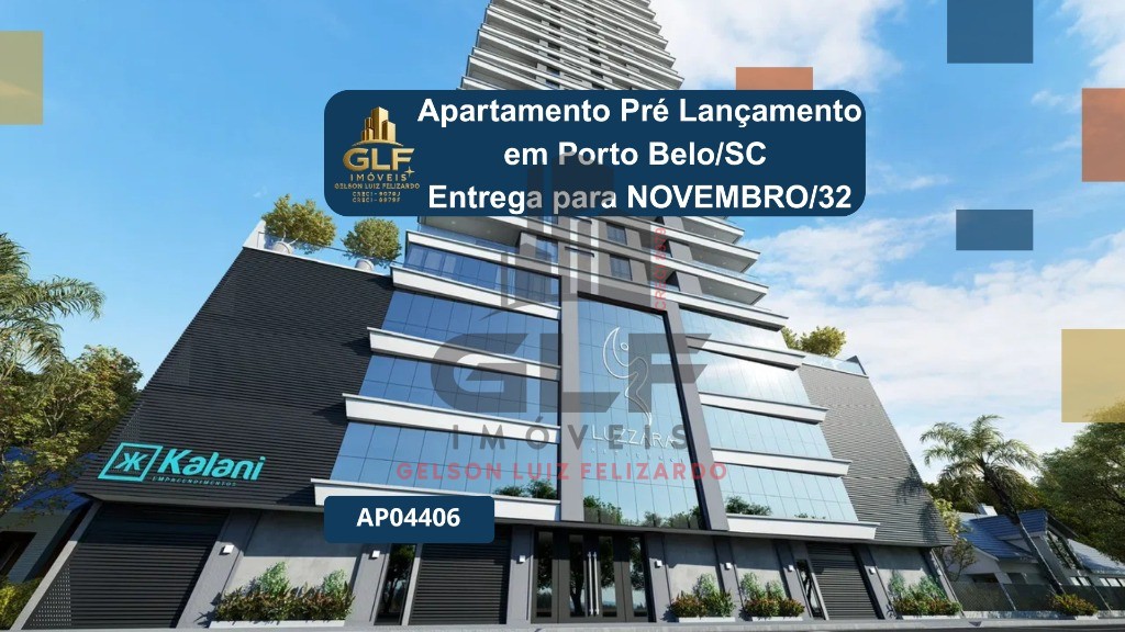 Apartamento Pré Lançamento em Porto Belo/SC com 70m² área privativa sendo 2 suítes, 1 vaga de garagem , área de lazer completa