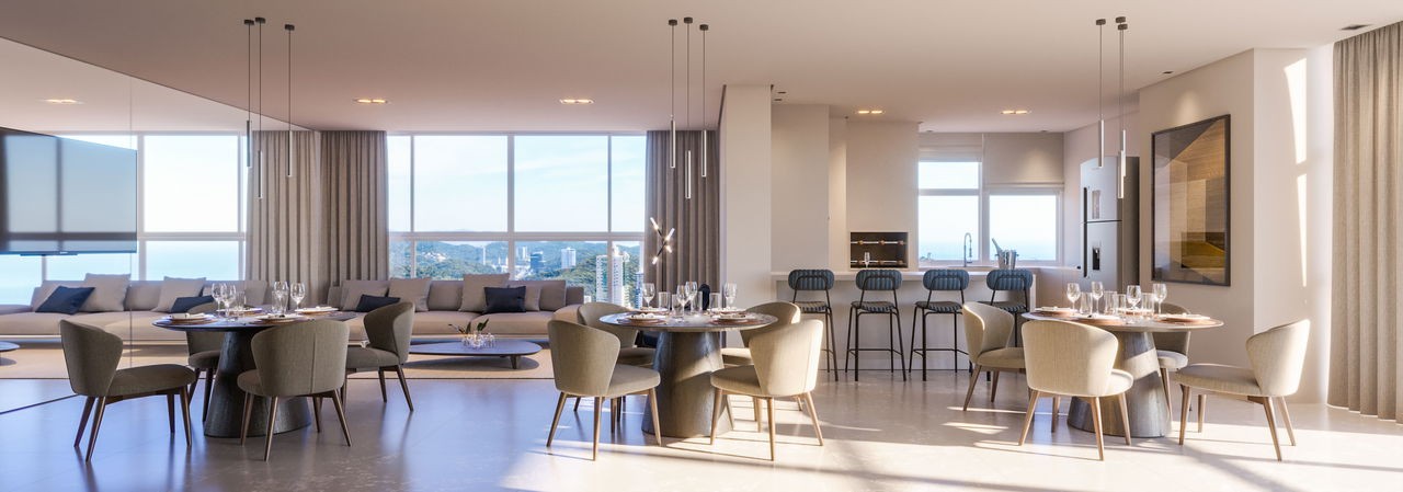 Luxuoso apartamento em Construção de 4 quartos e 4 suítes no Centro de Balneário Camboriú-SC com 3 vagas de garagem!