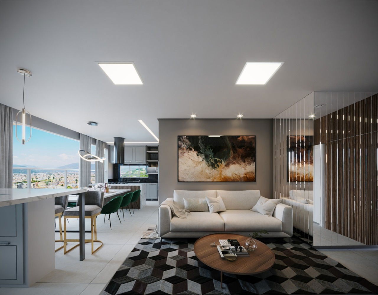 Apartamento em Construção em Porto Belo/SC com 106m² área privativa sendo 3 suítes, 2 vagas de garagem, lazer completo