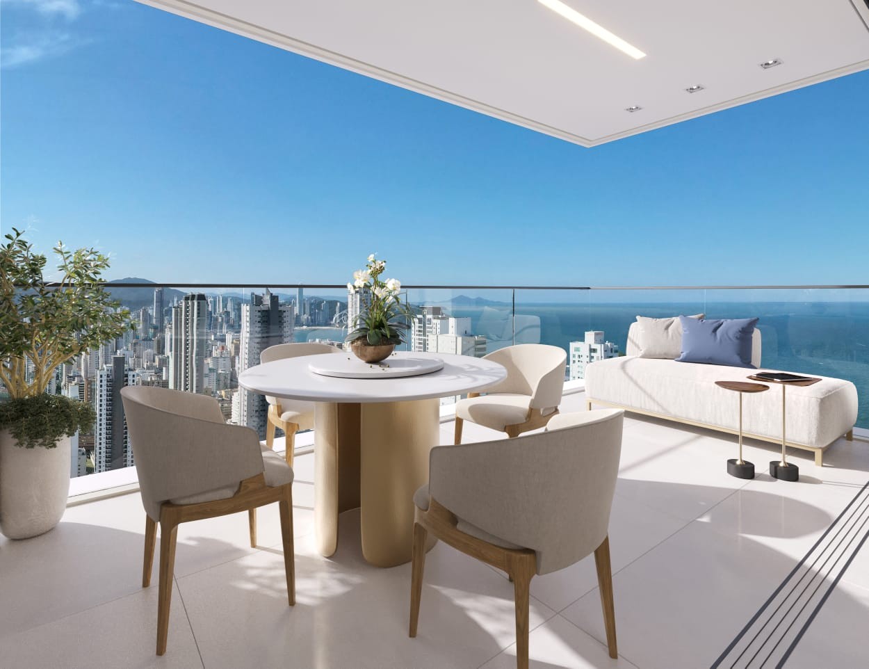 Apartamento de Luxo em Construçaõ com 4 Quartos e 4 Suítes no Centro de Balneário Camboriú-SC!