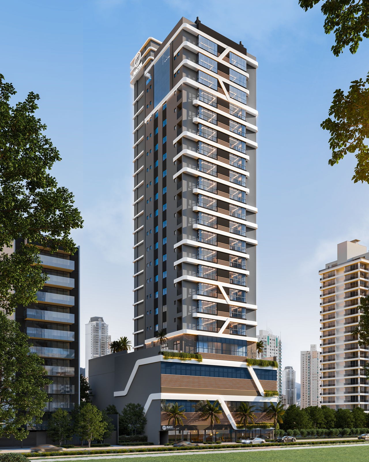 Apartamento em Construção em Balneário Camboriú, com 126,59m² área privativa, sendo com área de lazer completa