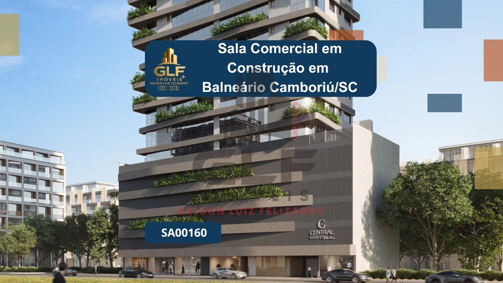 Sala comercial em balneário camboriú, com 135,88m²de área, n