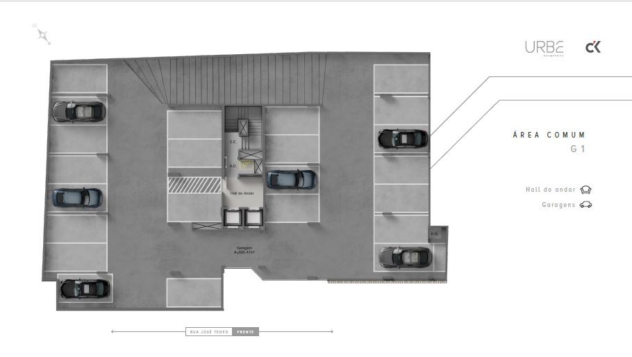 Apartamento em construção em itajaí/sc com 68,04m² área priv
