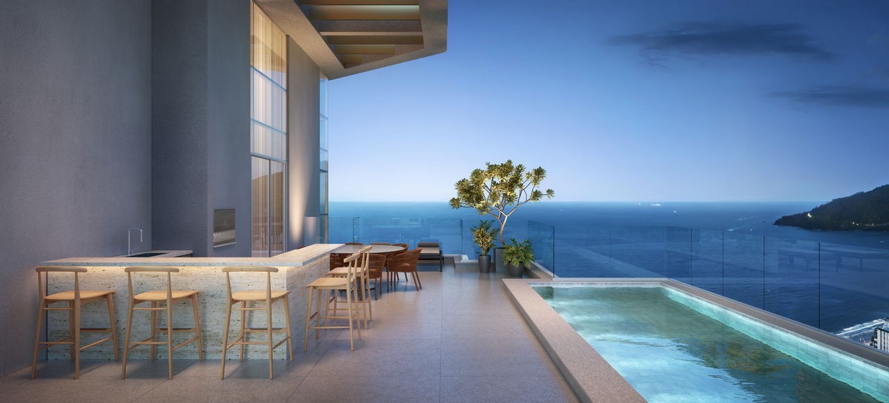 Apartamento em Construção em Balneário Camboriú/SC com 182,93m² área privativa sendo 4 suítes, 3 vagas de garagem, área de lazer completa