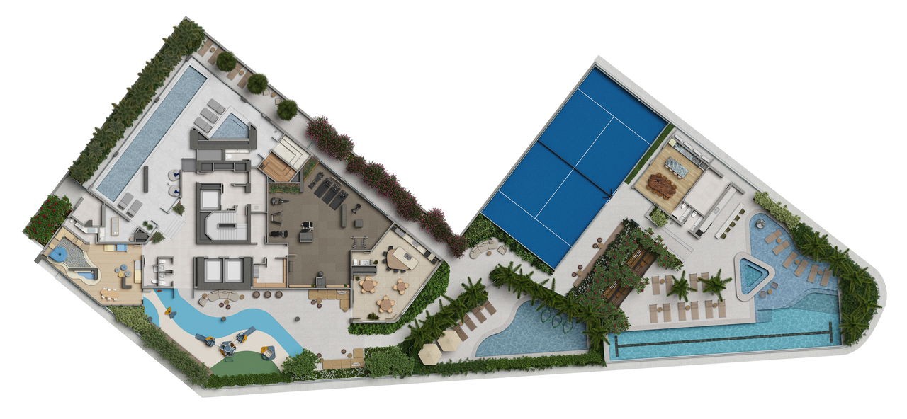 Apartamento em Construção em Balneário Camboriú/SC com 182,93m² área privativa sendo 4 suítes, 3 vagas de garagem, área de lazer completa