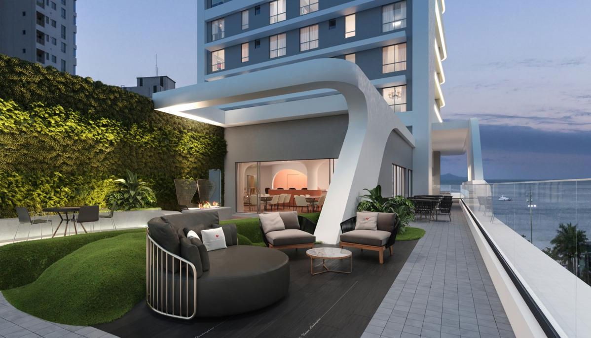 Apartamento em Construção em Balneário Camboriú/SC com 194,25m² de área privativa sendo 4 suítes, 3 vagas de garagem, área de lazer completa