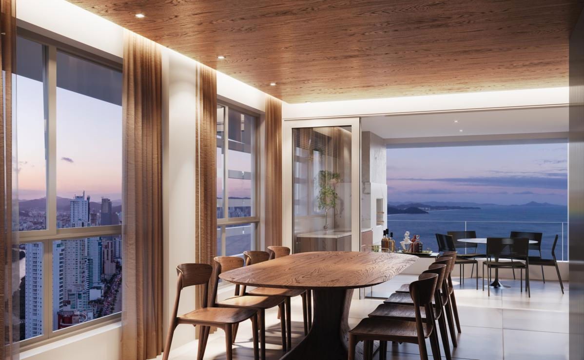 Apartamento em Construção em Balneário Camboriú/SC com 194,25m² de área privativa sendo 4 suítes, 3 vagas de garagem, área de lazer completa