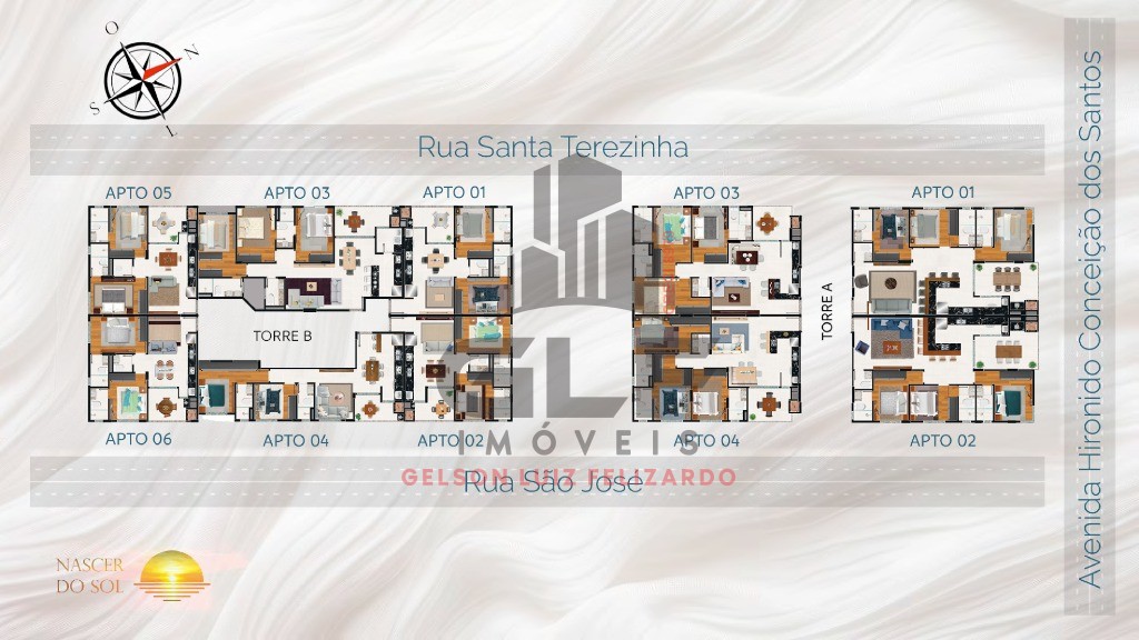 Apartamento em Construção em Porto Belo/SC Bairro Perequê, com 113,44m² área privativa, sendo 3 suítes área de lazer completa
