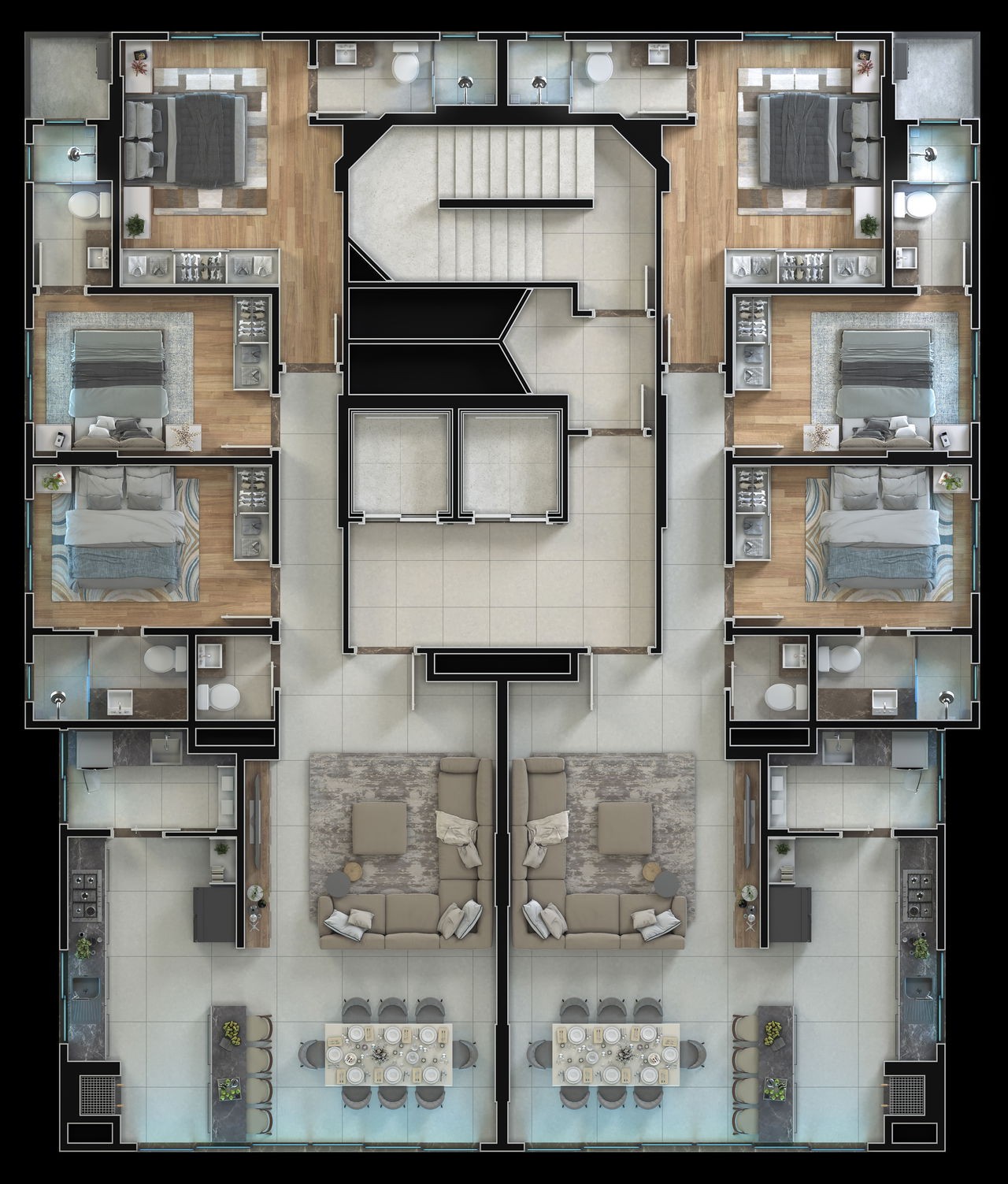 Apartamento em Construção em Balneário Camboriú, com 115,89m² área privativa, bem localizado