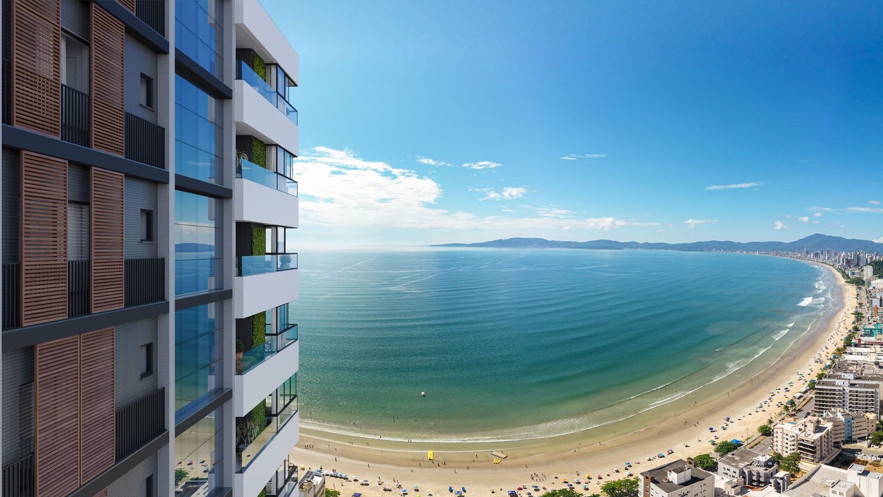 Apartamento em Construção em Itapema/SC com 219,24m² área privativa sendo 4 suítes 3 vagas de garagem, área de lazer completa