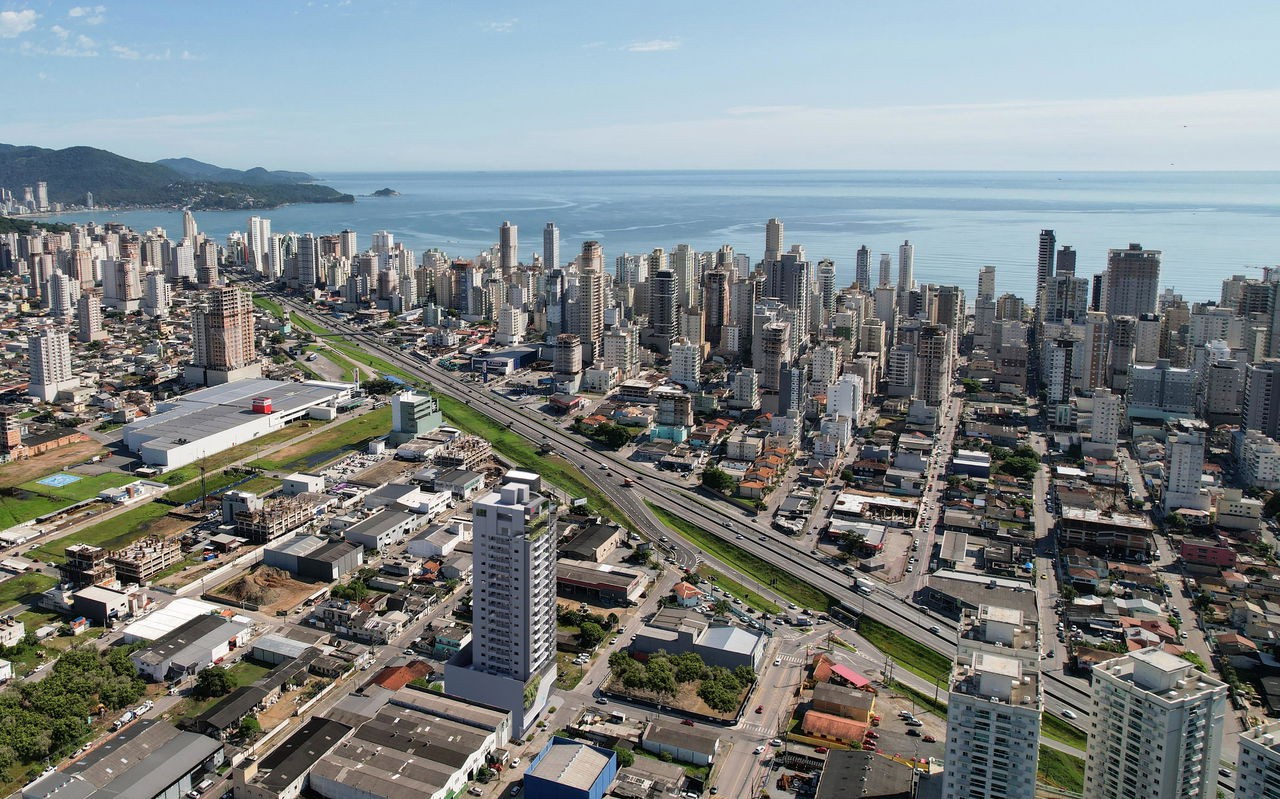 Apartamento pré lançamento em itapema/sc com 70m² área priva
