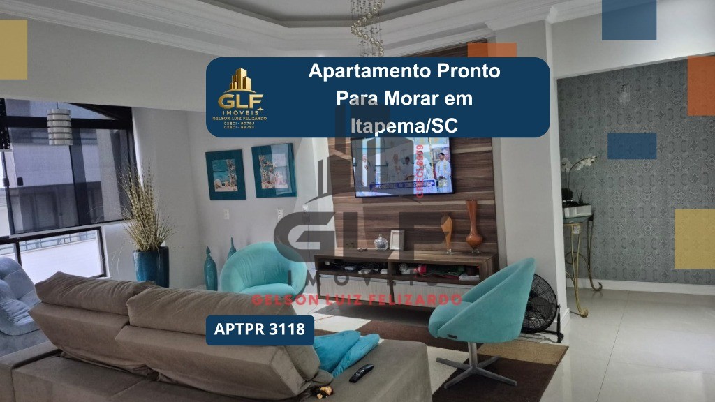 Apartamento Pronto em Itapema/SC bairro Meia Praia com 271m² área privativa com 3 dormitórios sendo 1 suíte, 3 vagas de garagem, com área de lazer