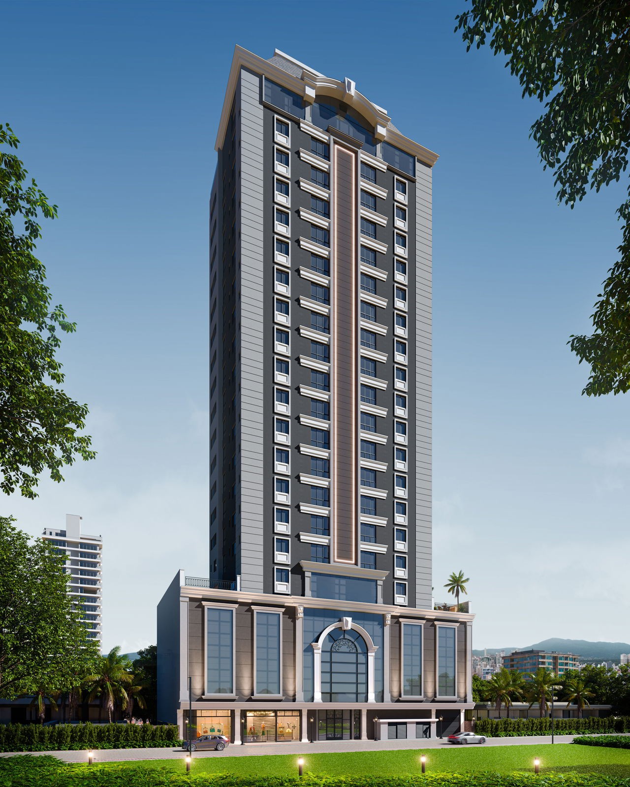 Apartamento em Construção em Itapema/SC com 69,72m² área privativa sendo 2 suítes 1 vaga de garagem, área de lazer completa