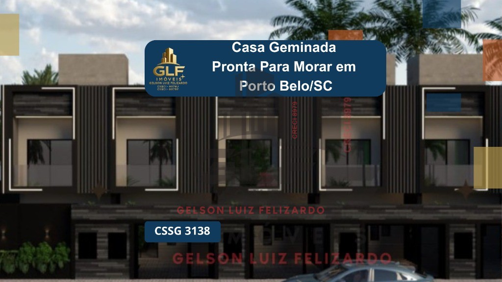 Geminada a venda em porto belo/sc com 74m² área privativa se
