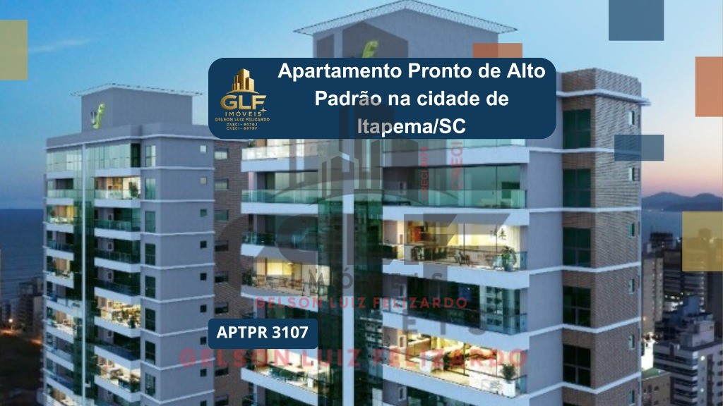 Apartamento de Alto Padrão na cidade de Itapema/SC, no bairro Meia Praia, com 3 Suítes e 2 Vagas de Garagem. Com 160m². Localização Privilegiada.