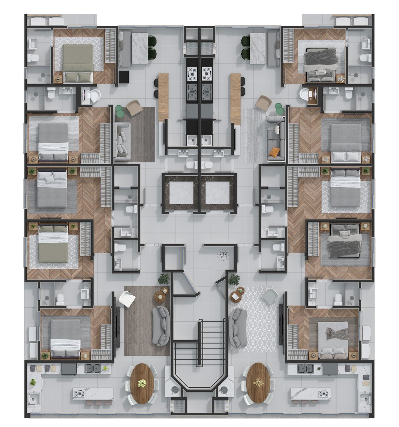 Apartamento Pronto em Camboriú/SC com 90,79m² área privativa, com 3 dormitórios sendo 1 suíte,2 vagas de garagem, área de lazer completa
