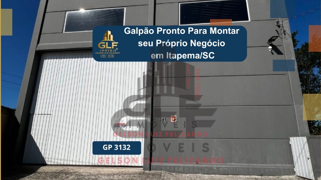 Galpão Pronto em Itapema/SC bairro Morretes com 297m² área privativa, pronto para gerar seu comercio